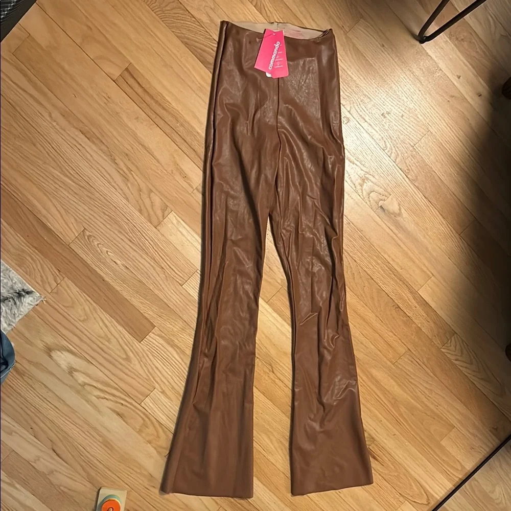 Commando Flared Leggings in Rich Brown - Picture 3 of 7